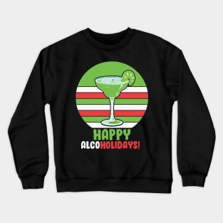 Happy Alcoholidays Funny Christmas Crewneck Sweatshirt